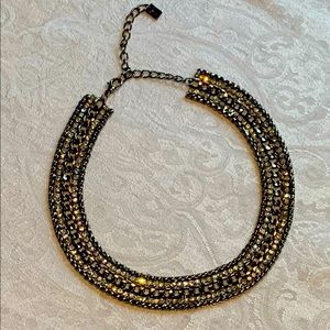 Rhinestone choker necklace